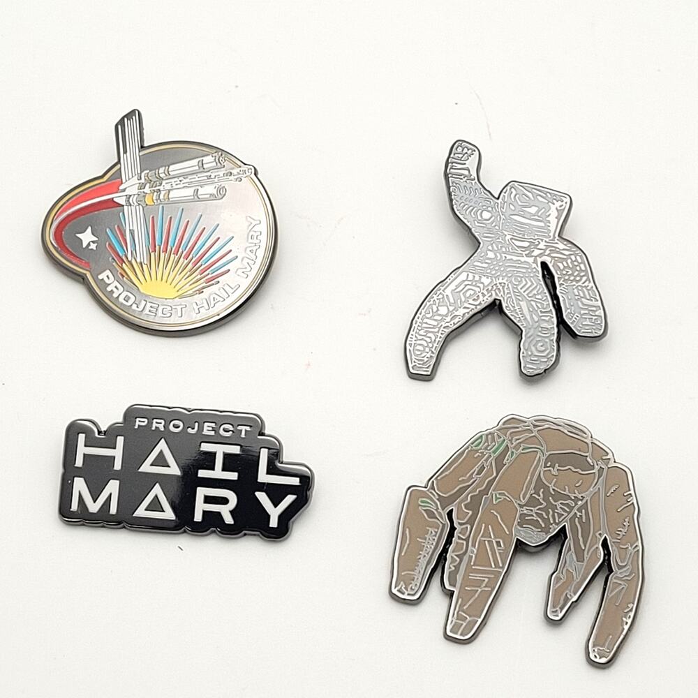 Project Hail Mary Movie Enamel Pin Set NIB Rocky Spaceship Astronaut Sci Fi